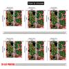2D Flat Printing 2pcs Curtain Scene Curtains Colorful Tropical Leaves Digital Printed Polyester Drapes Family Party Decoration