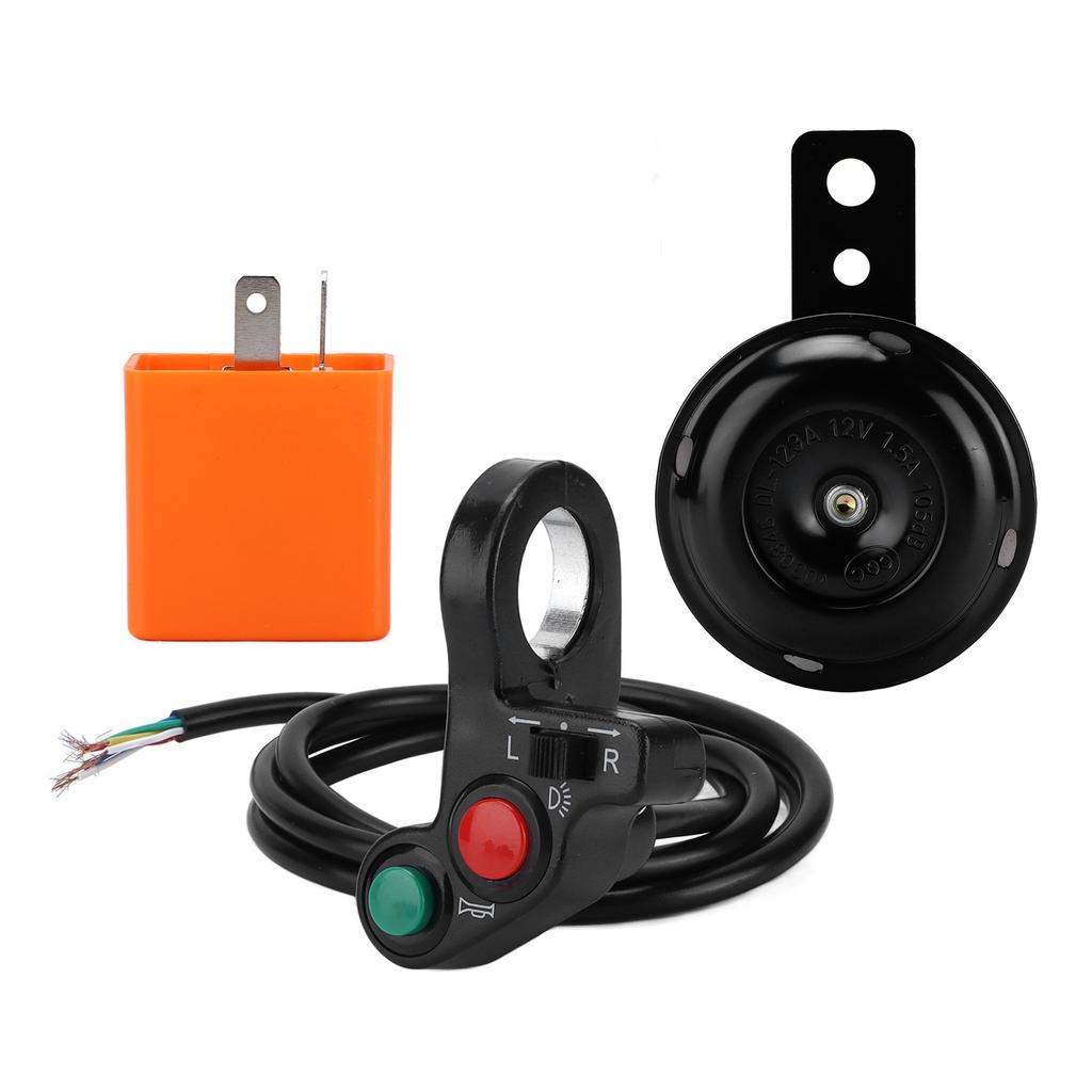 Motorcycle Handlebar Horn Turn Signal Light Switch Assembly 7 8in Multifunctional Replacement for Suzuki