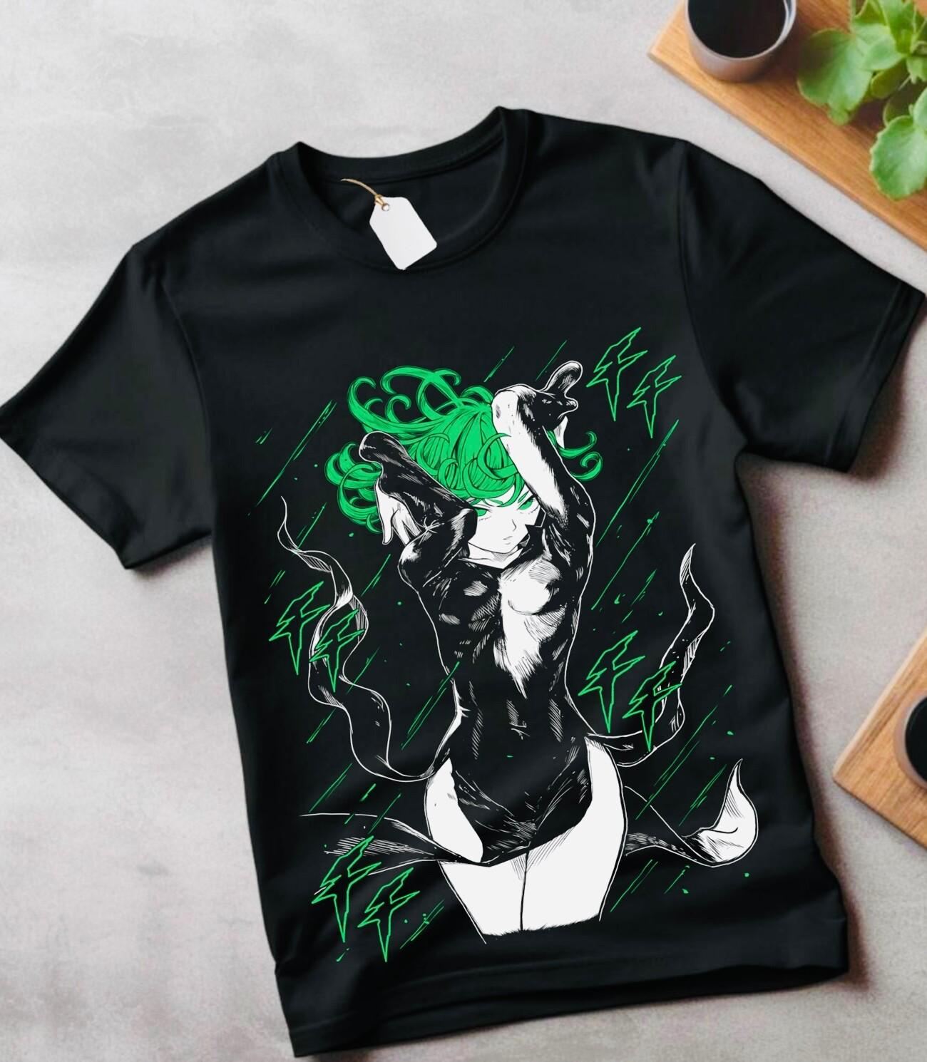 Tatsumaki T-Shirt Mens Womens Tees Top One punch Man Anime Manga Villain Kawaii Funny GifT Shirt Mens Womens Tees Top XL