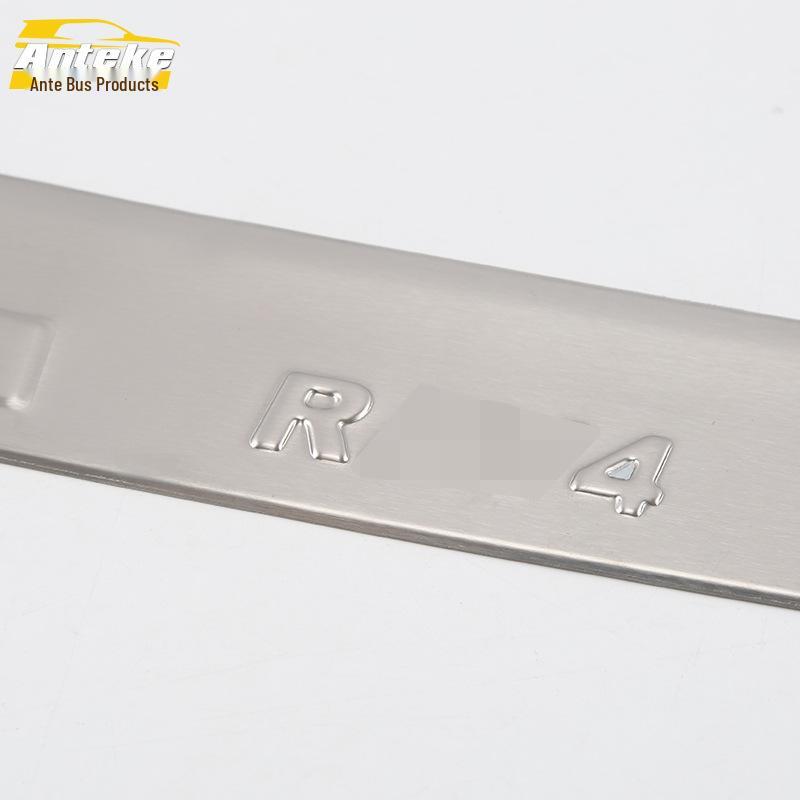 Compatible RAV4 Rear Bumper Decorative Panel: Stainless Steel Tailgate Trunk Protection for 14 Models