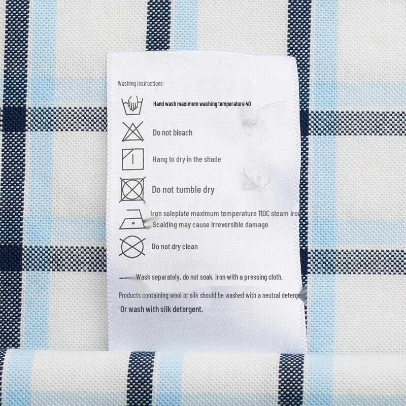 HAZZYS Men's Plaid Oxford Long Sleeve Shirt