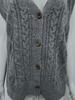 Speckled Dots Retro Diamond Button V-neck Sleeveless Autumn/Winter Women's Cardigan Vest