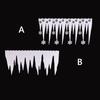Ice Bar Artifical White Snowflake Simulated Snowflake Snowflake Ice Strip Christmas Icicles