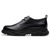 Leather Fashionable Versatile Casual Men Casual Shoes Black 261798837
