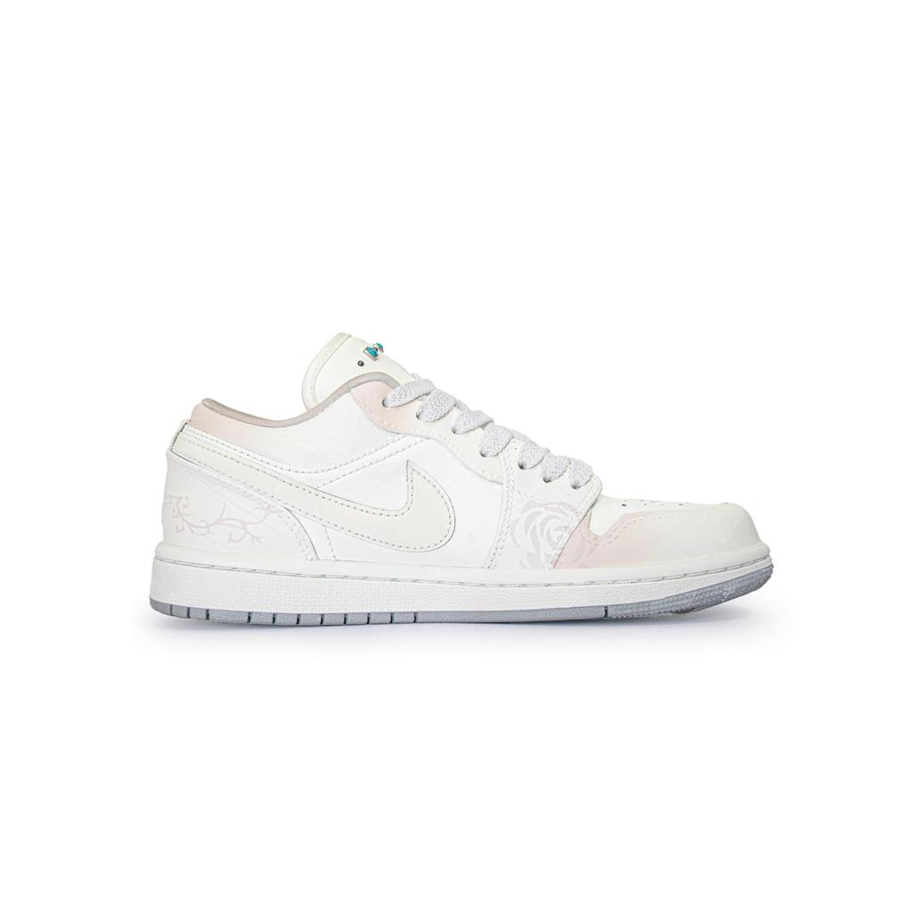 Jordan Air Jordan 1 Pink Heartbeat Low Top Vintage Basketball Shoes Women's White Pink IH7323-100(Team196-)