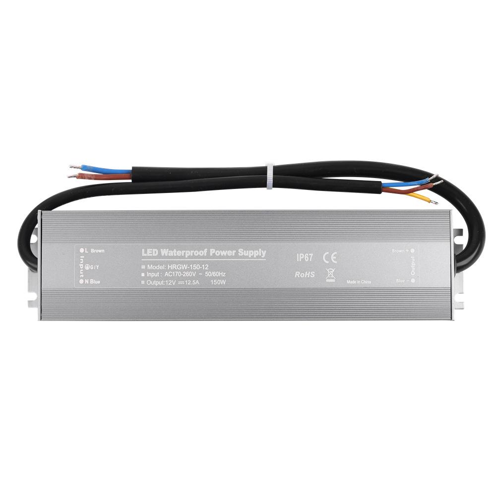 High-Efficiency Waterproof LED Power Supply for Outdoor Lighting, Constant Voltage 12V/24V