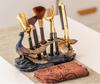Tea Ceremony Six Gentlemen Accessories Kung Fu Tea Set Supplies Tea Clip Tea Knife Tea Cup Holder Tea Pen Tea Scraping Tea Tool
