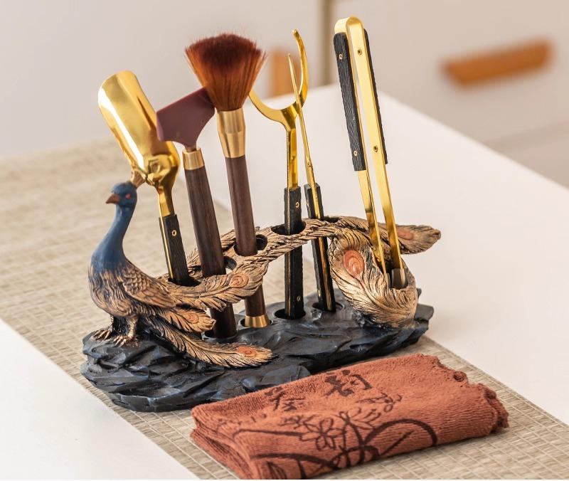 Tea Ceremony Six Gentlemen Accessories Kung Fu Tea Set Supplies Tea Clip Tea Knife Tea Cup Holder Tea Pen Tea Scraping Tea Tool