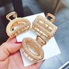 Modische Legierung Haar-Krallen für Damen Mädchen Gold Mittlere Größe Haar-Klammer Kralle Kopfschmuck Haarnadeln Haarspangen Damen Haar-Accessoires