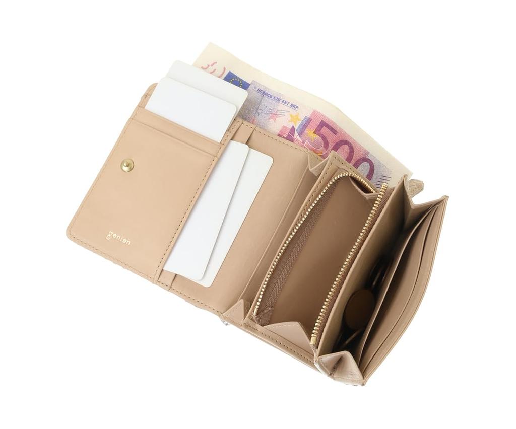 [Genten] Grace Python Bifold Wallet