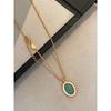 Fashion Vintage Court Style Necklace Women's Natural Gemstone