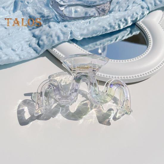 Women Hair Claw Transparent Design Strong Grip Hair Clip Back Head Large Size Hair Organizer Hairstyles Accessories