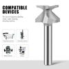 Efficient R10 Curved Cutting Router Bit Wear Resistant Chamfer Router Bit For Carpentry Cabinetmaking Projects