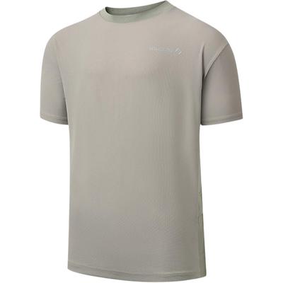 Natural Echo Round Neck Fashion Soft Versatile Short Sleeve T-Shirt Unisex Tops Gray SA3259ST43O-GE243