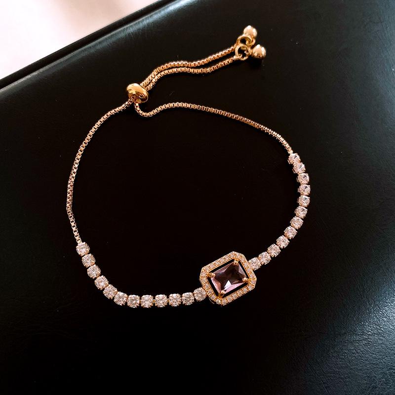 Koreanisches eingelegtes Zirkon-Herz-Armband - High-End Leichter Luxus Modeschmuck