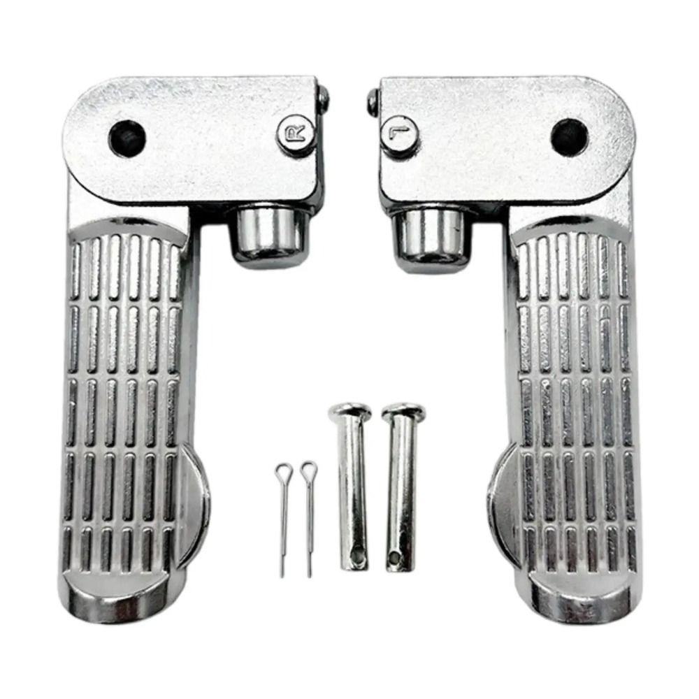 Aluminum Zinc Zinc Alloy Motorcycle Foot Pegs Foldable E Bike Foot Rests Electric Bicycle Pedal Replacement