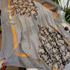 Versatile Cotton Linen Check Print Sun Protection Travel Shawl Scarf - Large 130 Square
