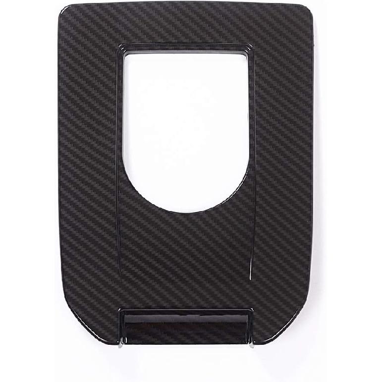 Carobon Fiber Style ABS Plastic Car Interior Gear Shift Cover Trim Sticker for Land Rover Discovery Sport 2015-2019 Auto Accessories