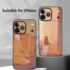 Корейський INS Милий Помаранчевий Сплячий Кіт Чохол для Телефону Для IPhone 17 16 15 14 13 12 11 Pro Max Plus Mini Чорний Матовий М'який Чохол Funda