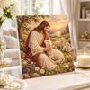 Jesus and Lamb Pearl Painting 5D DIY Decorative Painting. Elegant Birthday Gift. Handmade Art Painting