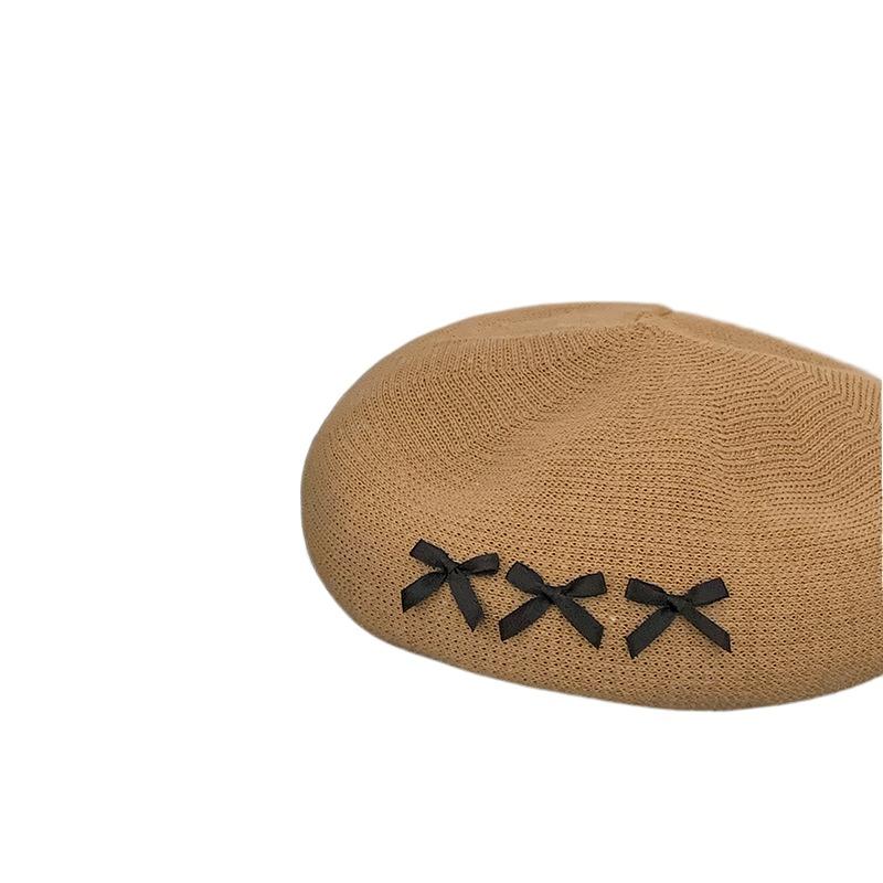 Cute Octagonal Hat Thin Newsboy Cap Personality Painter Hat  Four Seasons