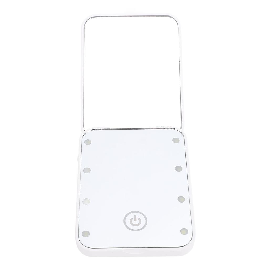 Compact LED Travel Makeup Mirror 2 Sided Magnification Rechargable Portable Handheld Small Lighted Cosmetic Mirror