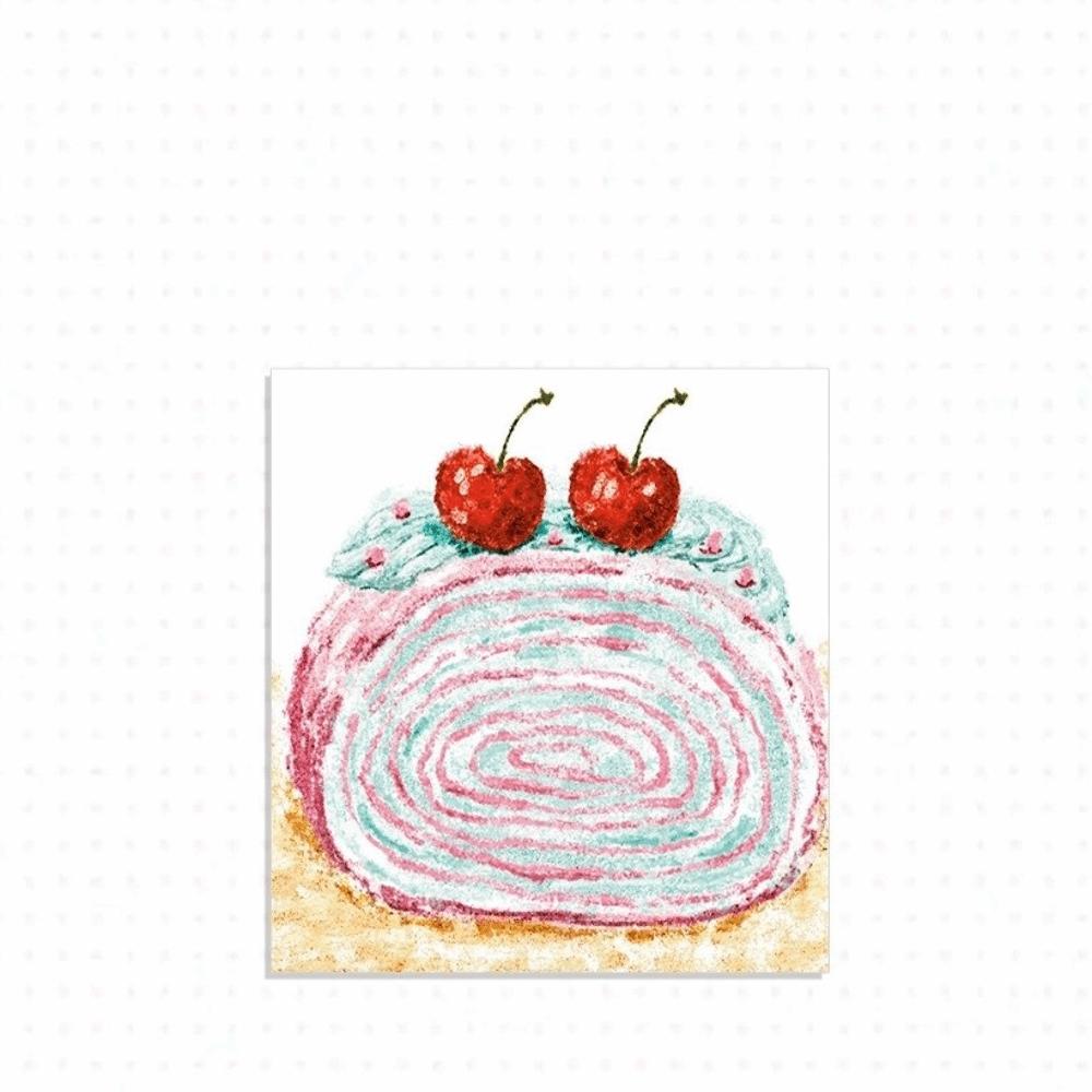 Multi-Pattern Fruit Cake Washi Tape Adhesive Fruit Pattern Journal Notes Cake Theme Crafts Making Album Journal Planner Tape
