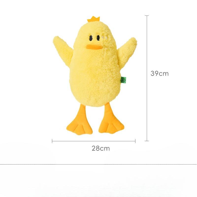 Funny Duck Dog Toy for Relaxation and Self-Entertainment Talking Pet Toy with Fur Dog Toy Dolly