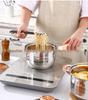 Cross 12-Piece Stainless Steel Cookware Set: Thickened Pots, Double-Bottom Frying Pan, Milk Pot, and Soup Pot