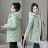 Winter Women Hooded Warm Coats Plus Size Loose Cotton Padded Jacket Female Long Parka Womens Outerwear Casual Basic Coat