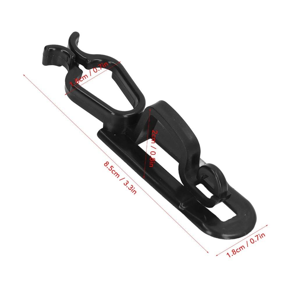 60Pcs White/Black Christmas Light Clips 1.8 X 2 X 8.5cm Outdoor Light Clips  Gutter Mounting