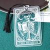New Gothic Style Acrylic Bookmarks, Clear Skull Man Pattern Bookmarks, Stationery Book Accessories Reading Markers