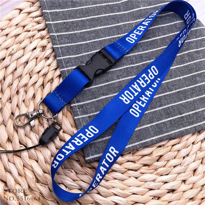 OPERATOR Lanyard For Keys Card Holder Phone Hang Rope Fashion Gift For Friend PILOT Red Neck Straps DIY Remove Buckle Lanyards