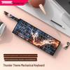 Wireless Bluetooth Tri-Mode 61-Key Compact Mechanical Keyboard for E-Sports and Office with Silent Custom PBT Keys