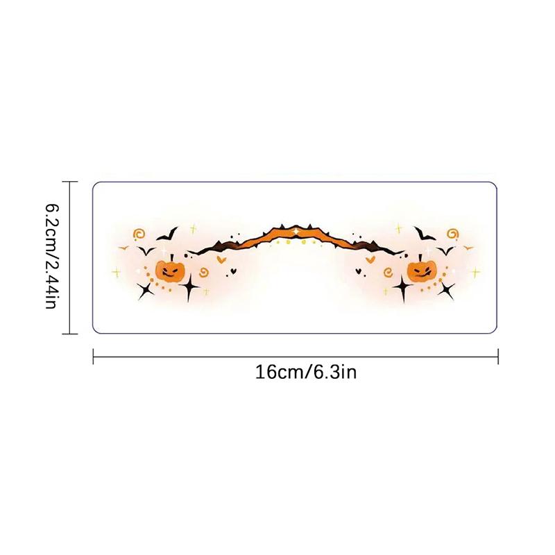 10 Stück Halloween Vampir Fledermaus Falsche Sommersprossen Temporäre Tattoo Aufkleber Für Kind Frau Heißfolienprägung Sommersprossen Make-up Party Gesichts-Make-up