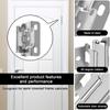 20Pcs Self Closing Hinges  Overlay Frame Cabinet Hinges Cold Rolled Steel Semi-hidden cover Folding Hinges Furniture Hardware