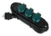 Bloc multiprises - electraline - 30923 - 3 prises - câble 1,4 m - ip44 extérieur