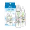 Dr. Brown's Natural Flow Anti-Colic Options+ Narrow Baby Bottle, Squirrel & Goat, 8 Oz250 mL, with Level 1 Slow Flow Nipple, BPA Free, 0m+, 2-Pack
