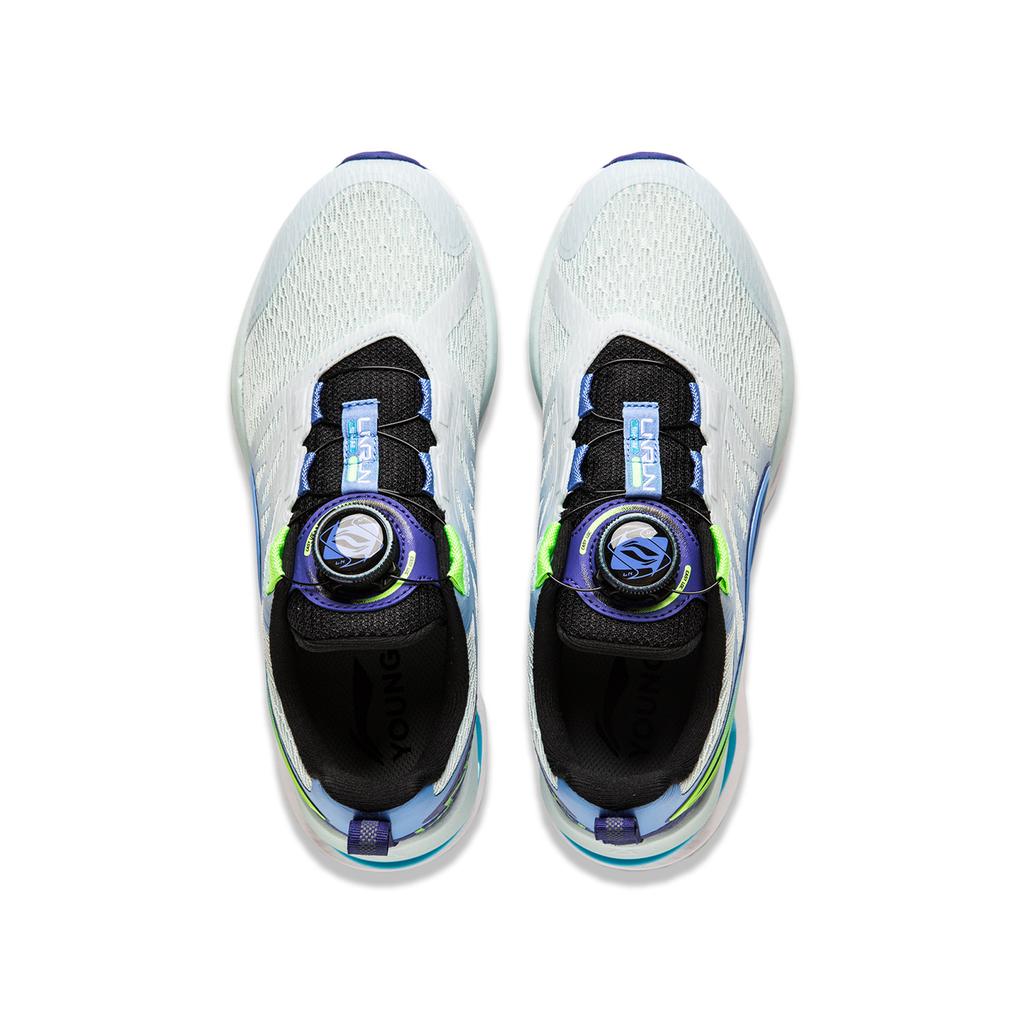 Li Ning Kids Light Foam Non-Slip Shock Absorbing Durable Rebound Support Running Shoes Kids Running Shoes Blue YKFU080-7
