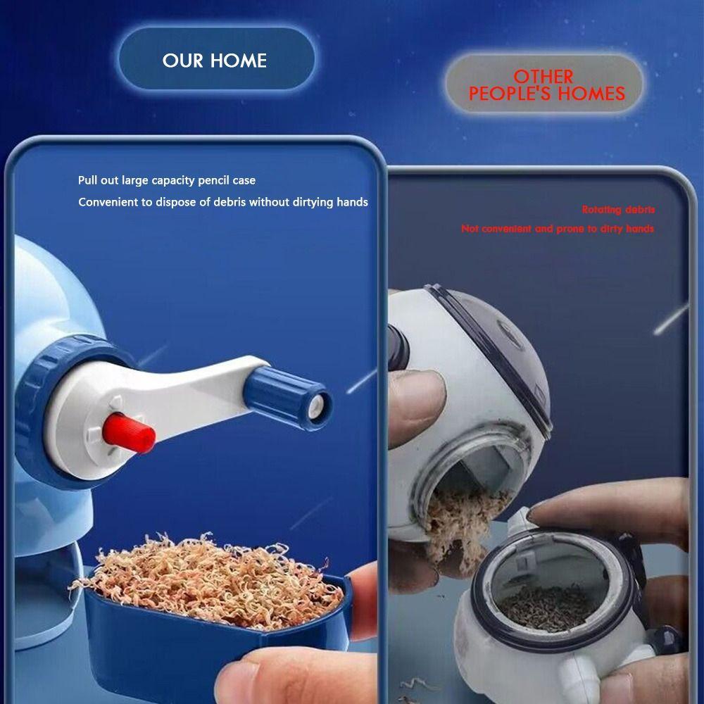 Cartoon Astronaut Pencil Sharpener Creative Students Stationery Funny Office Supplies