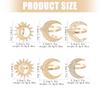 Sun Moon Pattern Napkin Fasteners Rustproof Metal Tableware Accessories Elegant Dinner Party Napkin Holders