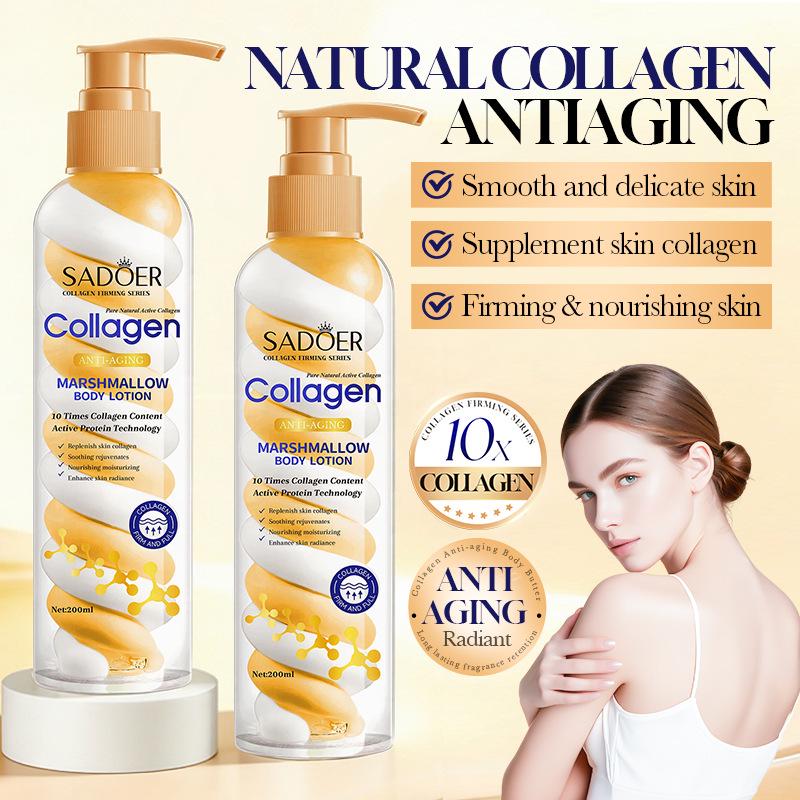 SADOER Collagen Anti-Aging Body Lotion (200ml) - Multilingual Edition