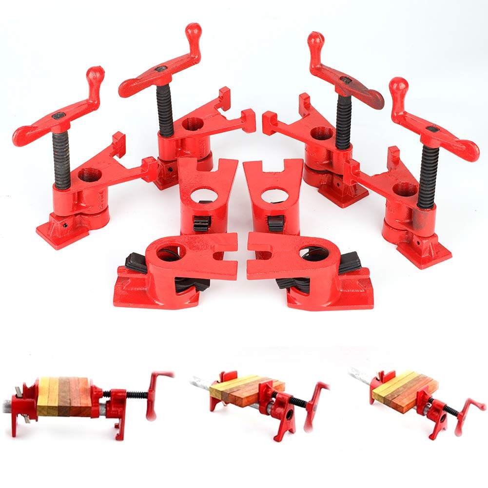 Wood Clamp 4 Set 26.5mm Quick Release Heavy Duty Wide Base Iron Wood Metal Clamp Set Woodworking Workbench Woodworking Workbench