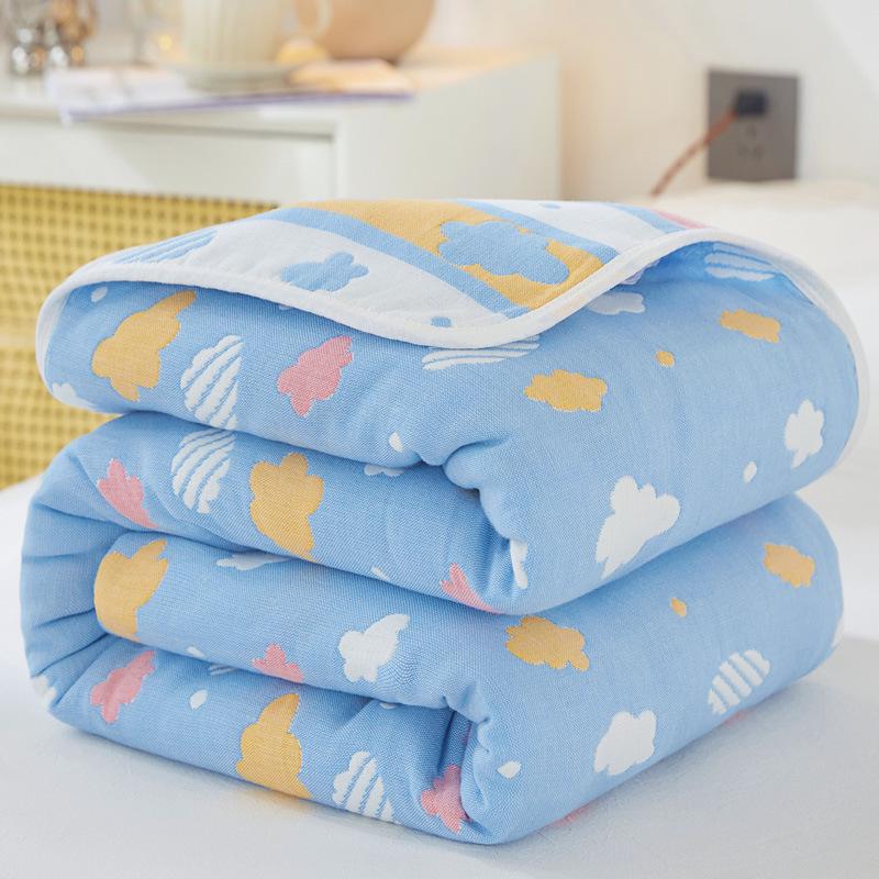 Premium A-grade Pure Cotton 6-Layer Gauze Comforter & Nap Blanket
