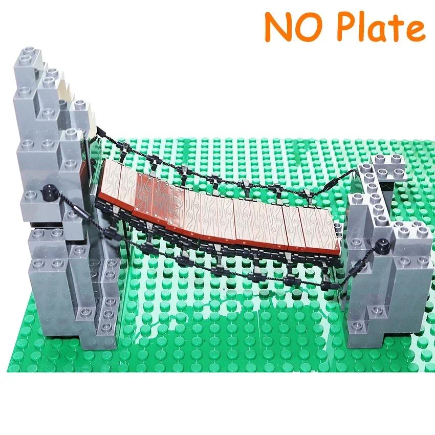 Non-Toxic Mountain House Garden Rockery Accessories Building Blocks Rock Moc City Street Panel Diy Parts Hill Stone Bricks 6083 6082 30246