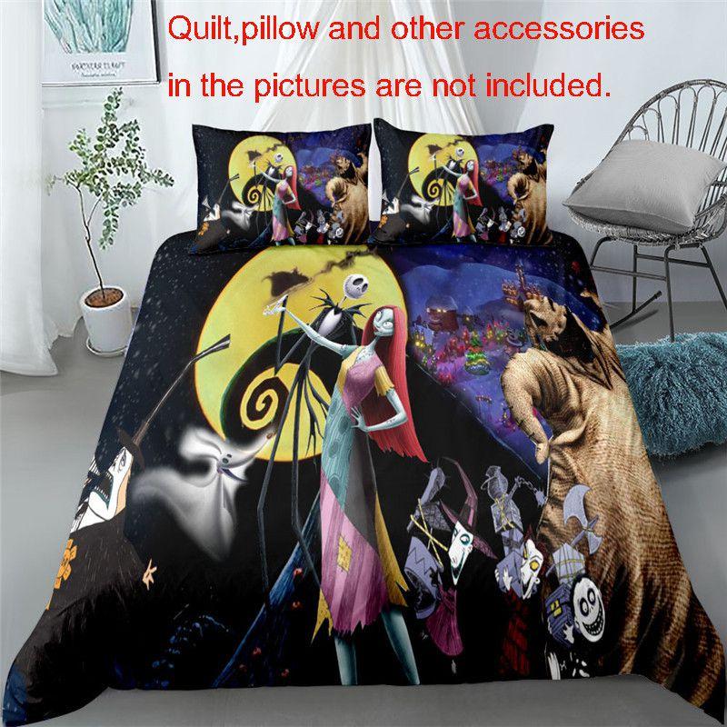 The Nightmare Before Christmas Bedding Set Duvet Cover Pillowcase Soft Material Us/eu Sizes