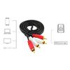 2RCA Male To 2 RCA Male Connector Music Stereo Adapter Cable Audio AUX Line for TV Sound Speakers Laptop Amplifier