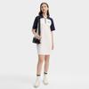 FILA Original Outdoor Casual Comfortable Polo Dress Women Dresses Cloud-Mushroom-White F11W439303FWT