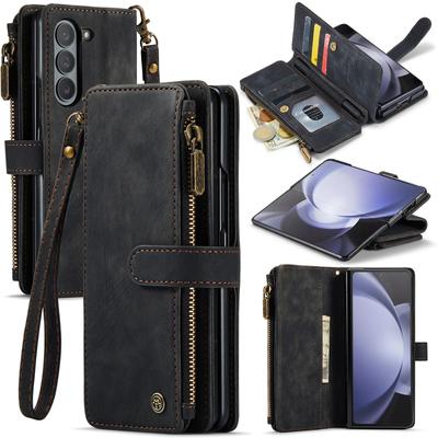 Voor samsung z fold 5 Full Body Card Slot Holder Bag Case voor Samsung Galaxy Z Fold 5 Fold5 Valbescherming Portemonneehoesjes