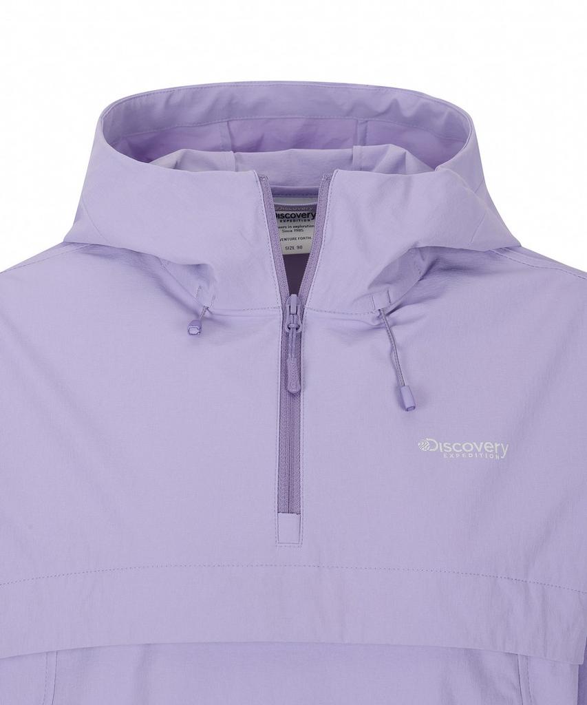 Discovery Expedition Women'S Freshvent Lightweight Woven Training Hooded Anorak (L.Violet)